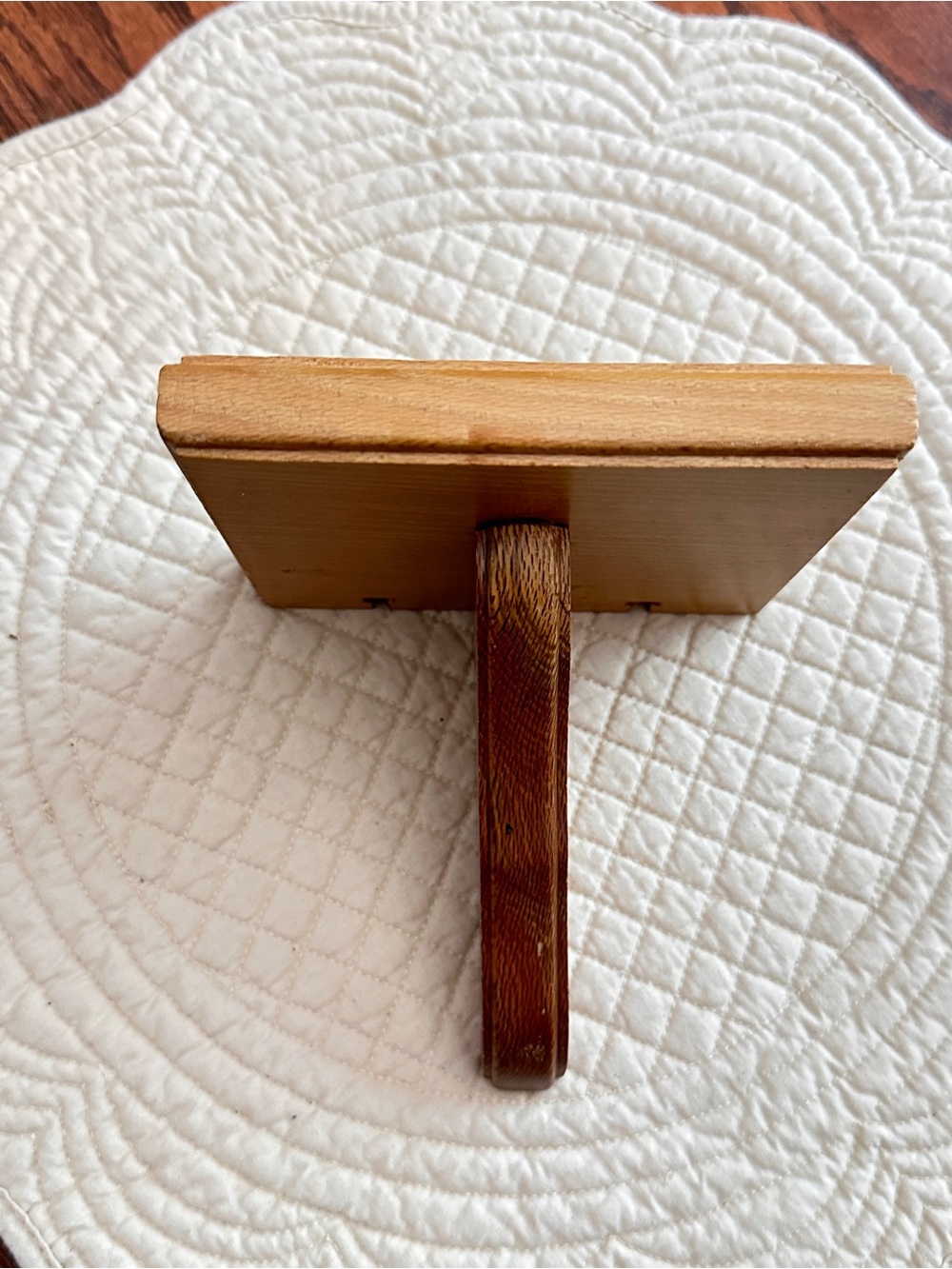Vintage wood mini sconce shelf